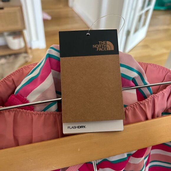 The North Face Pink Striped Class V Shorts - Picture 6 of 6